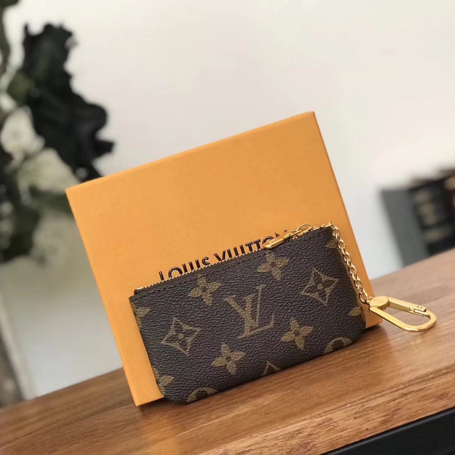 M62650, LOUIS VUITTON LV, KEY POUCH Monogram Canvas