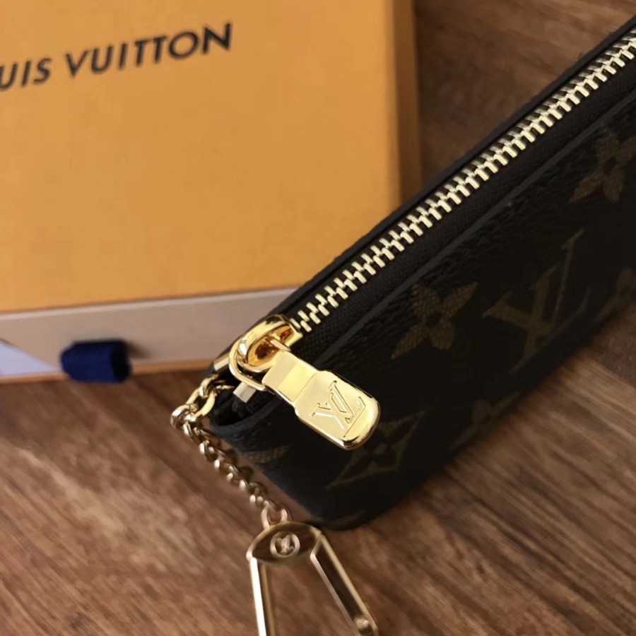 M62650, LOUIS VUITTON LV, KEY POUCH Monogram Canvas