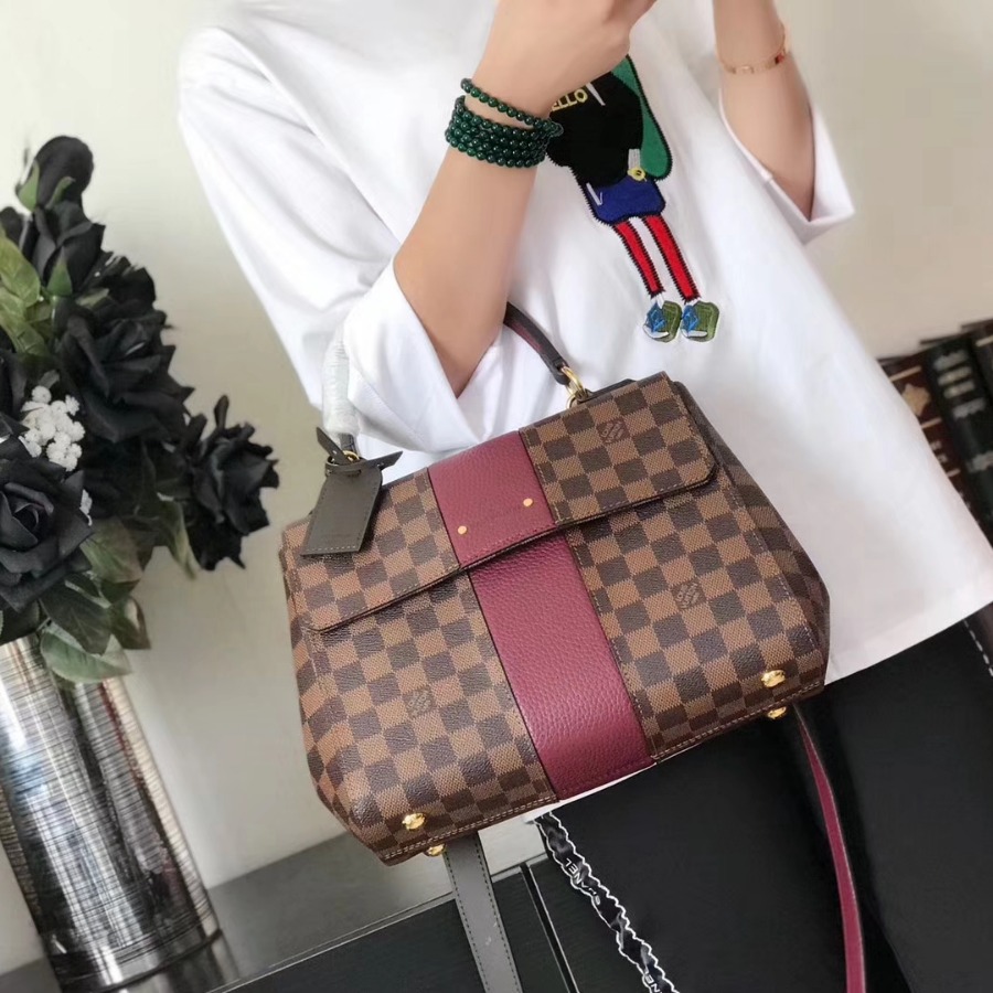 N64416, LOUIS VUITTON LV, Bond Street Mahina Leather Handbag