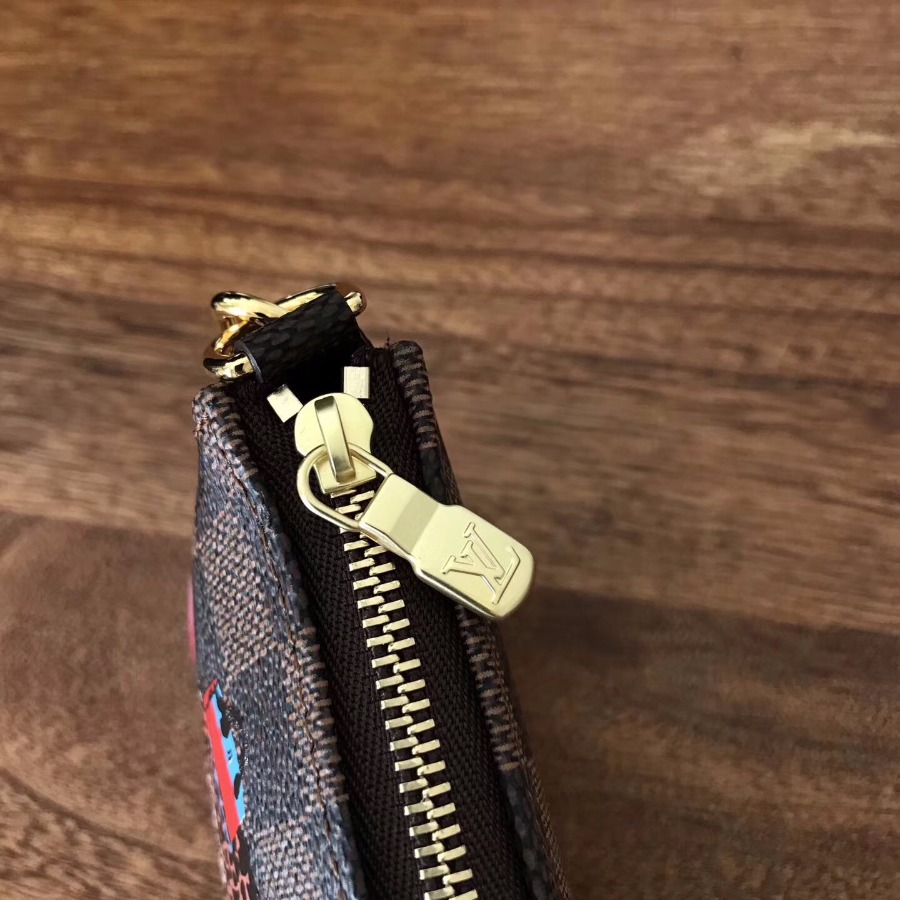 N62200FG, LOUIS VUITTON LV MINI POCHETTE ACCESSOIRES, Damier Ebene Canvas
