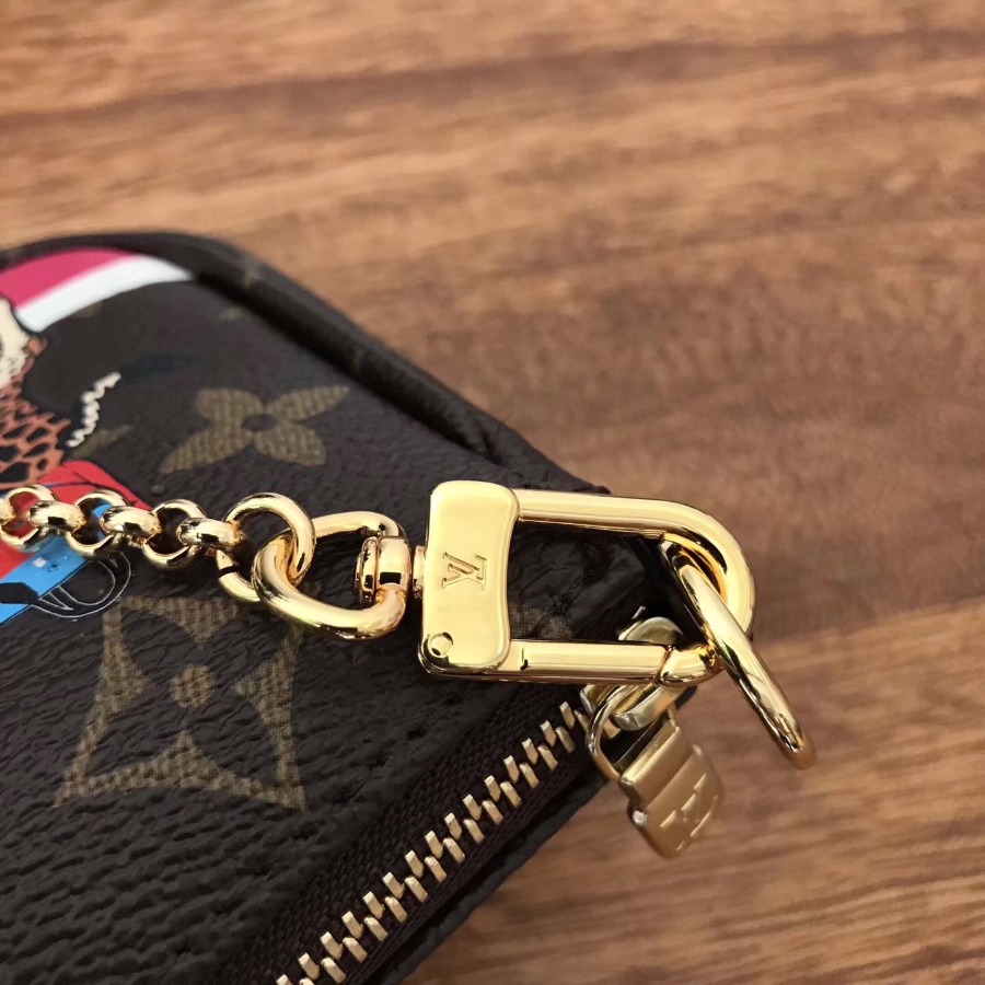 M62087, LOUIS VUITTON LV MINI POCHETTE ACCESSOIRES, Monogram Canvas