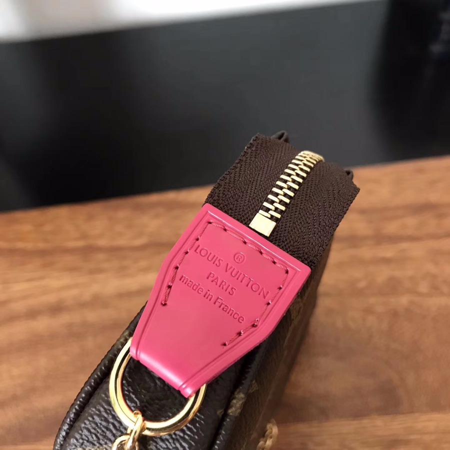 M62087, LOUIS VUITTON LV MINI POCHETTE ACCESSOIRES, Monogram Canvas