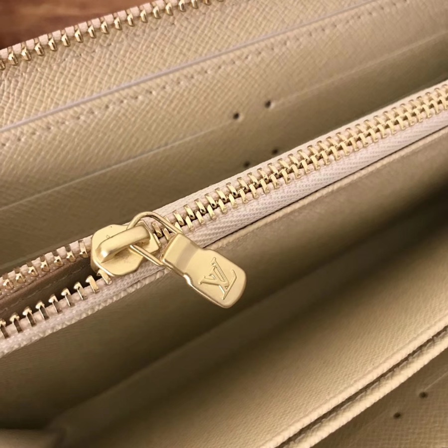 N41660, Louis Vuitton LV, ZIPPY WALLET, Damier Azur Canvas