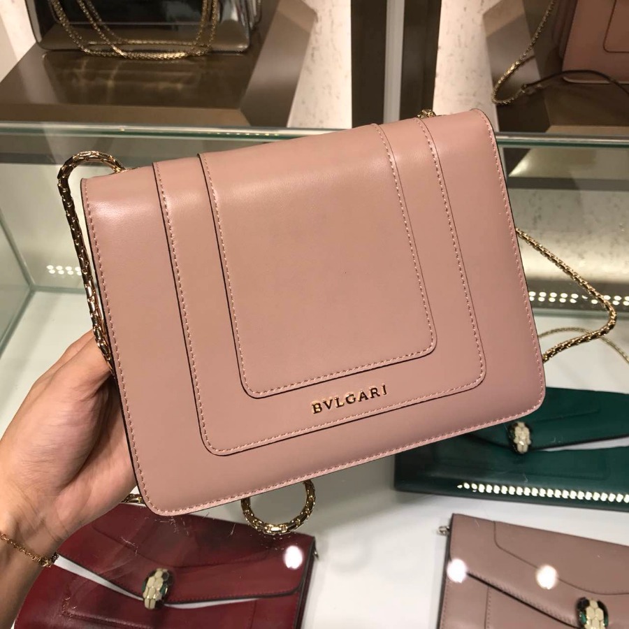 BVLGARI HANDBAG, FLAP COVER, SERPENTI FOREVER SHOULDER BAG CALF LEATHER, 34560