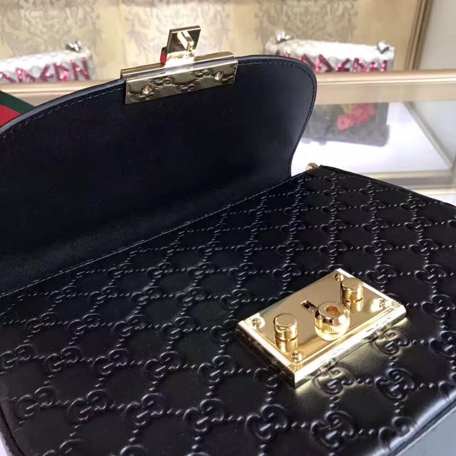 Gucci Padlock Gucci Signature leather shoulder bag, 453189 