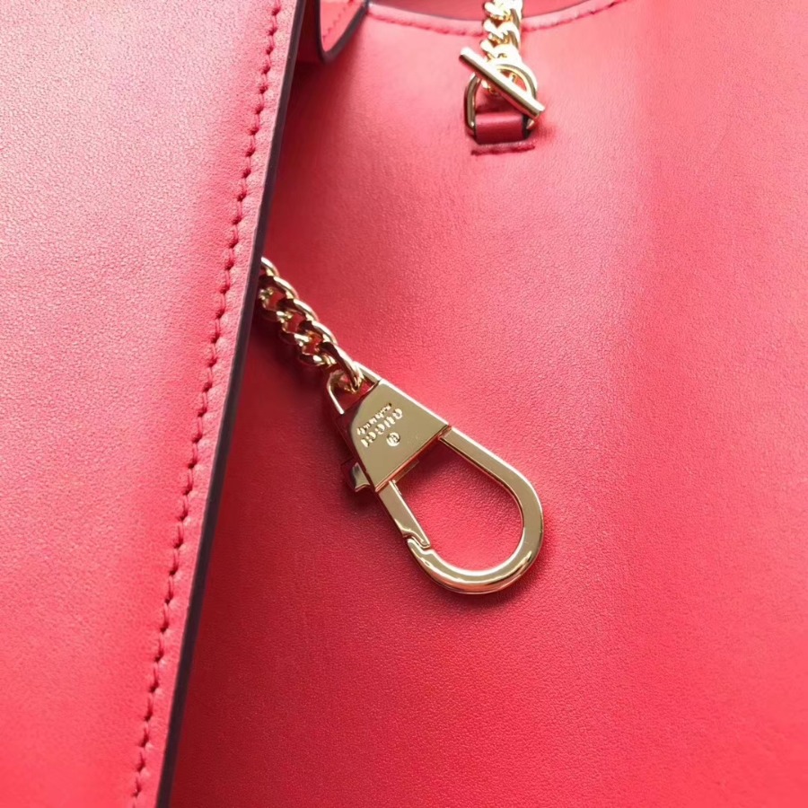 GUCCI Sylvie leather mini chain bag, 494642, Chain shoulder strap with 23.5 inches drop