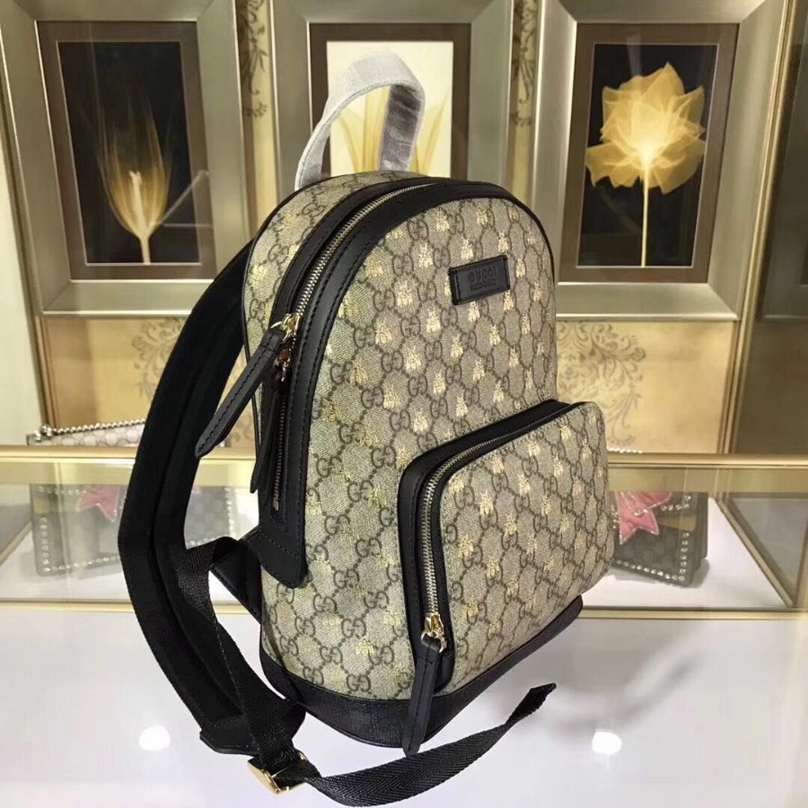 Gucci GG Supreme bees backpack 427042