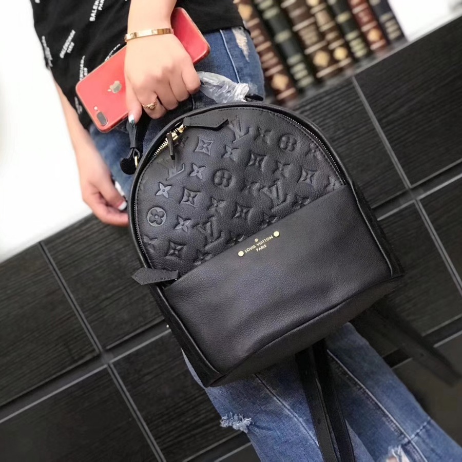 M44016, LOUIS VUITTON LV, SORBONNE BACKPACK Monogram Empreinte leather