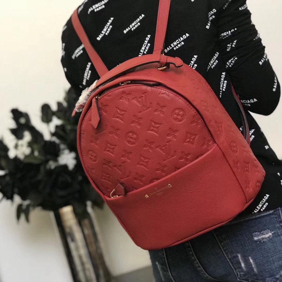 M44015, LOUIS VUITTON LV, SORBONNE BACKPACK Monogram Empreinte leather