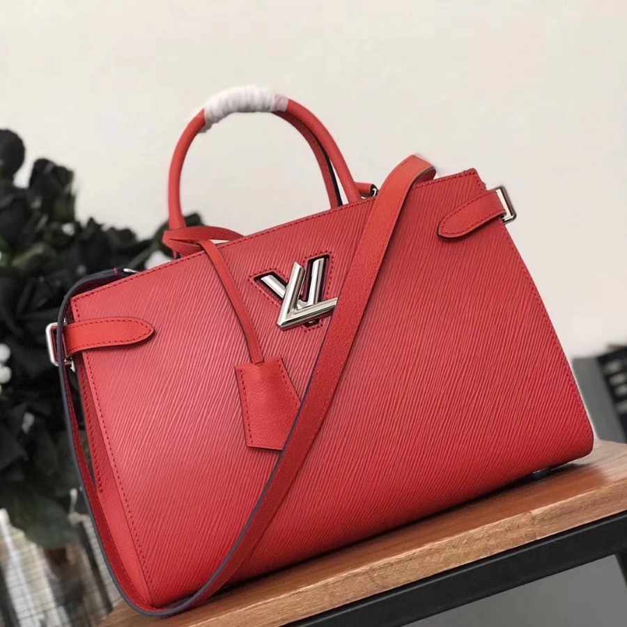 M54811, LOUIS VUITTON LV, TWIST TOTE EPI HANDBAG