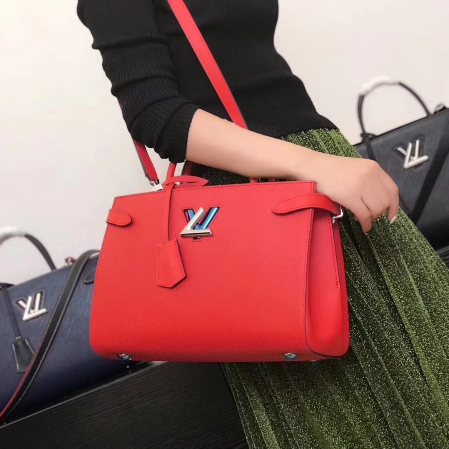 M54811, LOUIS VUITTON LV, TWIST TOTE EPI HANDBAG