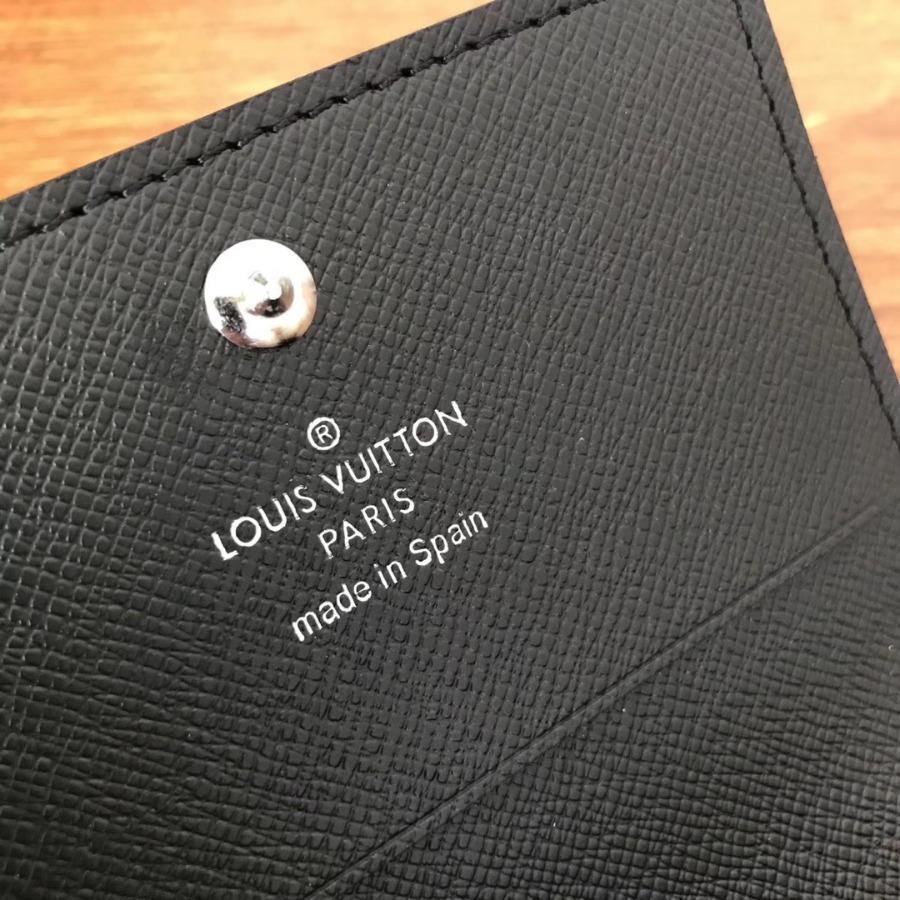 N63338, Louis Vuitton LV, ENVELOPPE CARTE DE VISITE, Damier Graphite Canvas