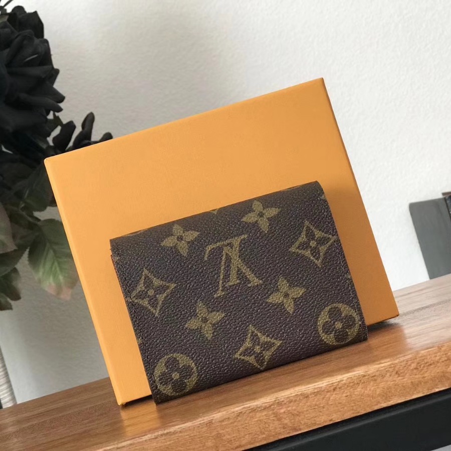M63801, Louis Vuitton LV, ENVELOPPE CARTE DE VISITE, Monogram Canvas