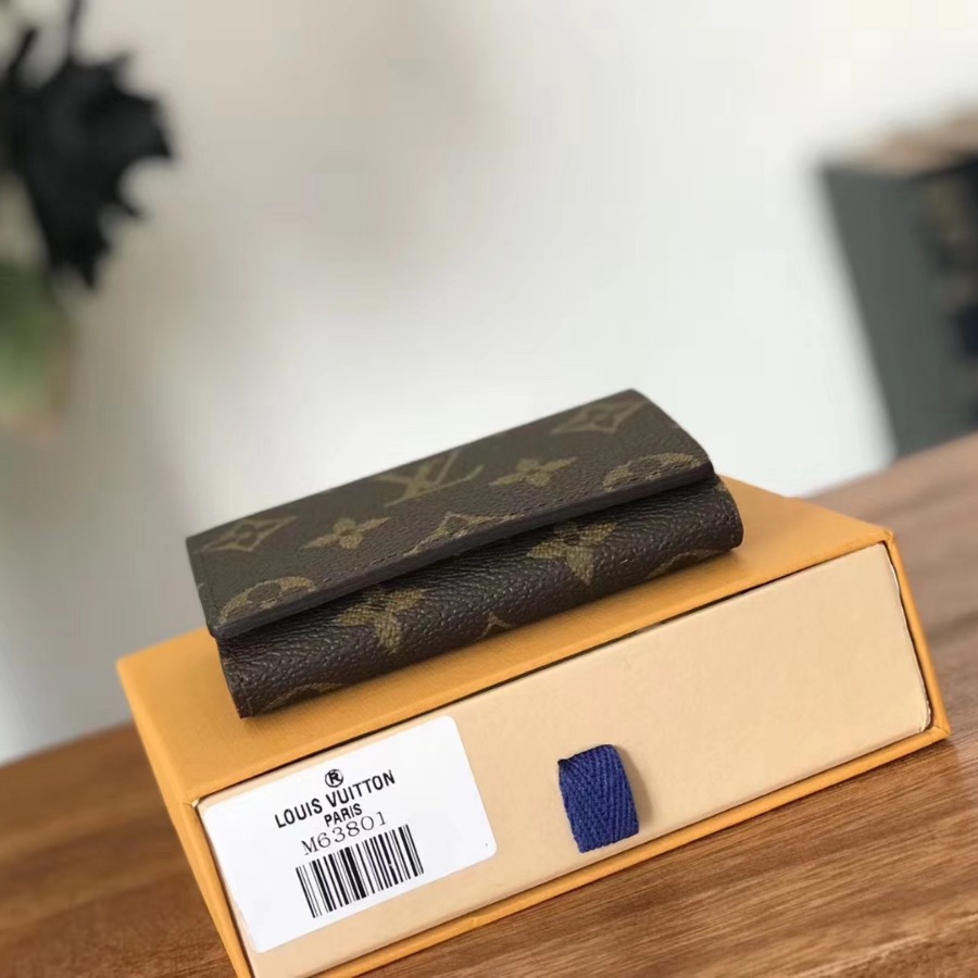M63801, Louis Vuitton LV, ENVELOPPE CARTE DE VISITE, Monogram Canvas