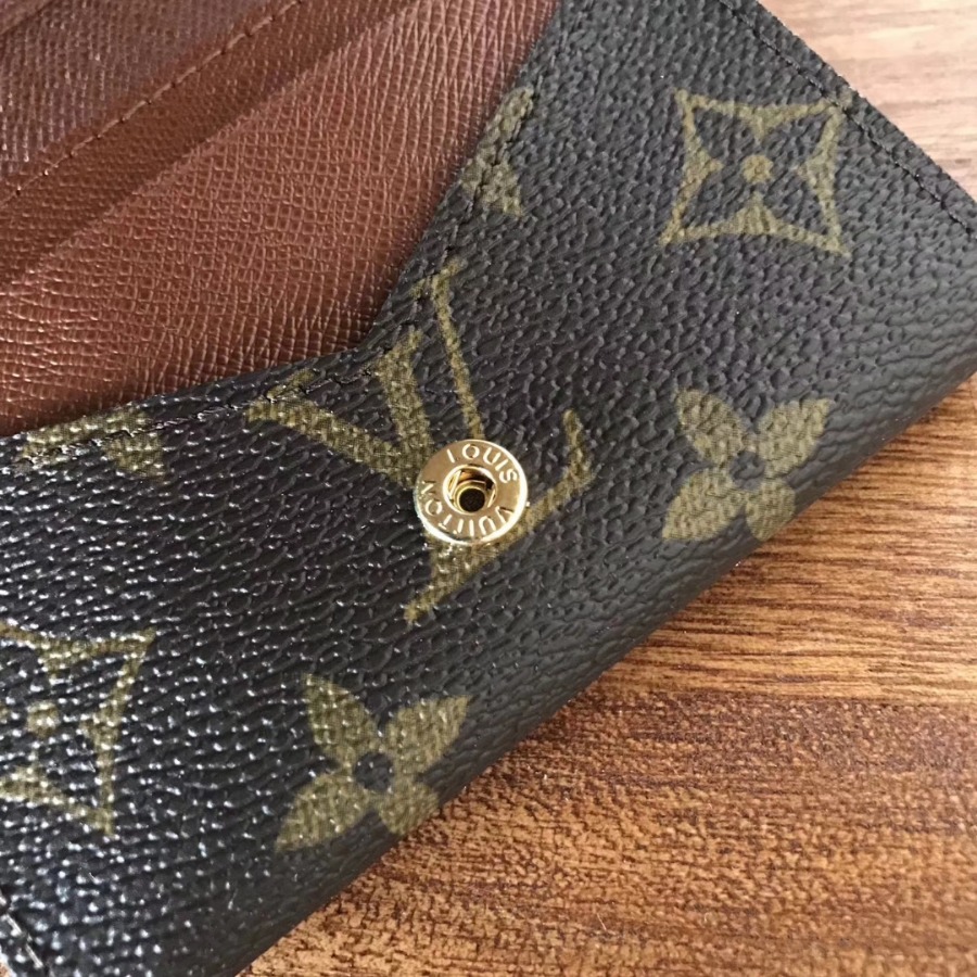M63801, Louis Vuitton LV, ENVELOPPE CARTE DE VISITE, Monogram Canvas