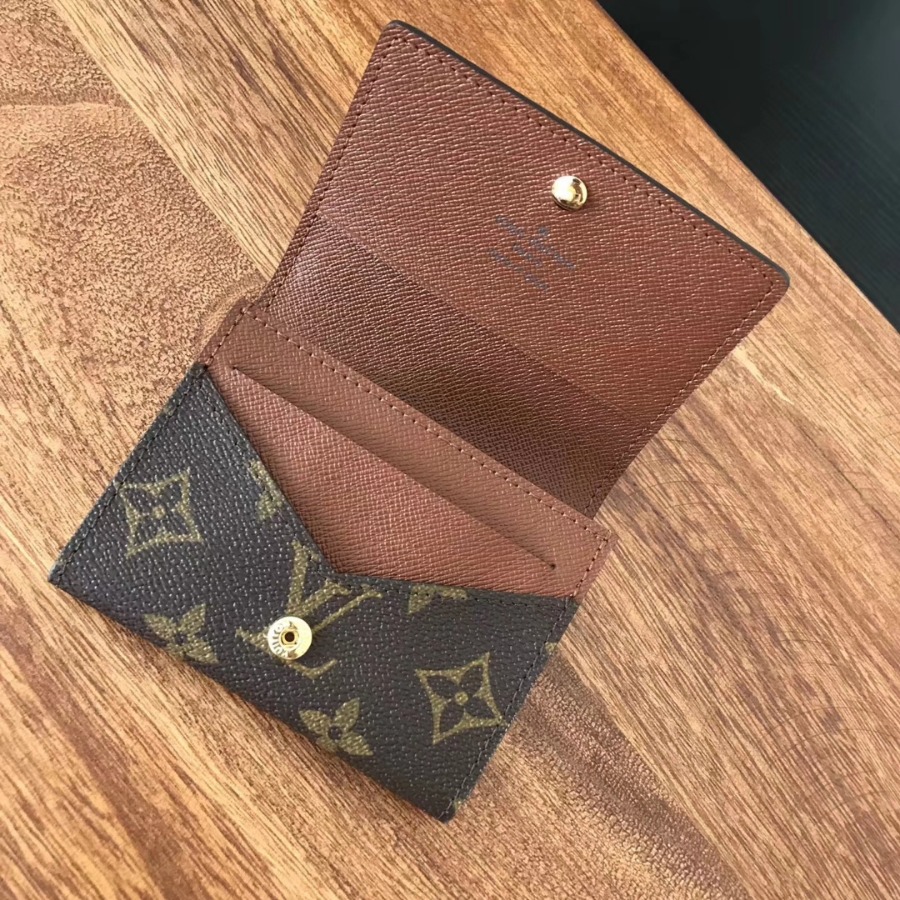 M63801, Louis Vuitton LV, ENVELOPPE CARTE DE VISITE, Monogram Canvas