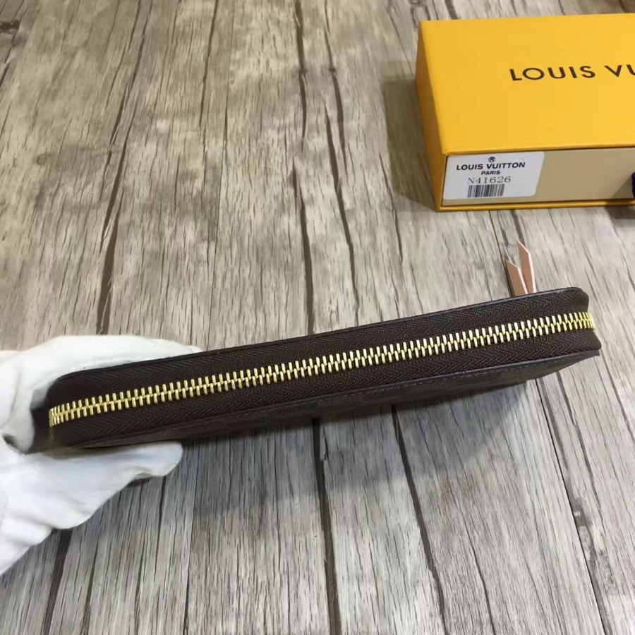 N41626, Louis Vuitton LV, CLÉMENCE WALLET Damier Ebene