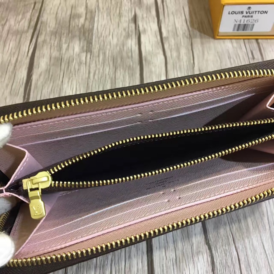 N41626, Louis Vuitton LV, CLÉMENCE WALLET Damier Ebene