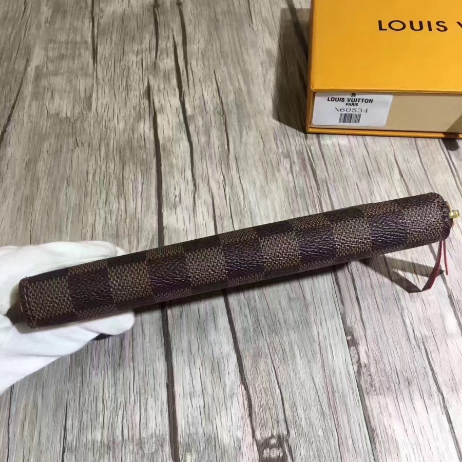 N60534, Louis Vuitton LV, CLÉMENCE WALLET Damier Ebene