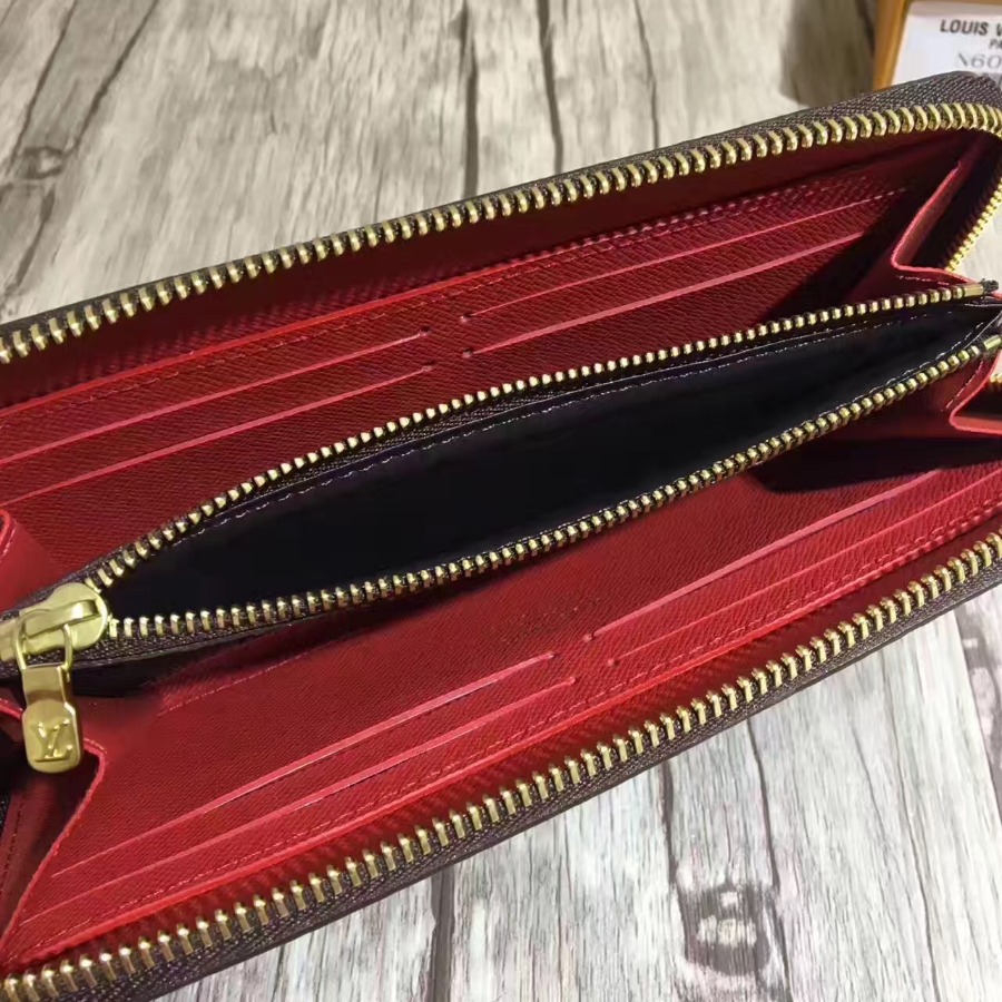 N60534, Louis Vuitton LV, CLÉMENCE WALLET Damier Ebene