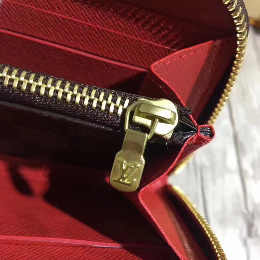 N60534, Louis Vuitton LV, CLÉMENCE WALLET Damier Ebene