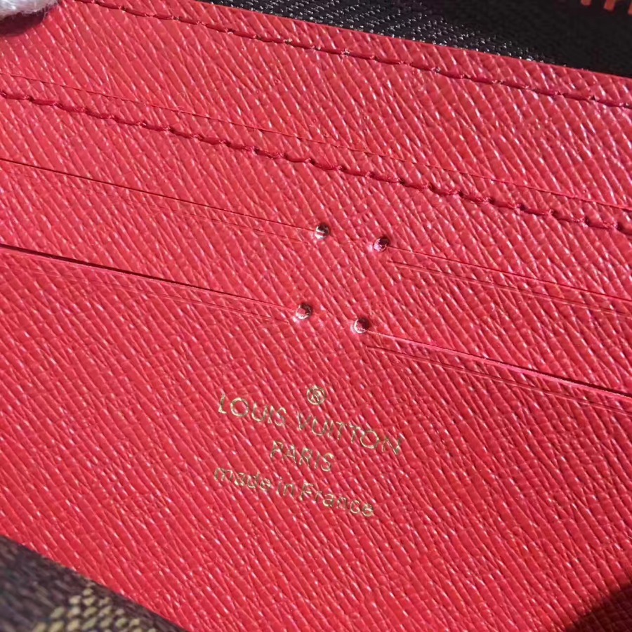 N60534, Louis Vuitton LV, CLÉMENCE WALLET Damier Ebene