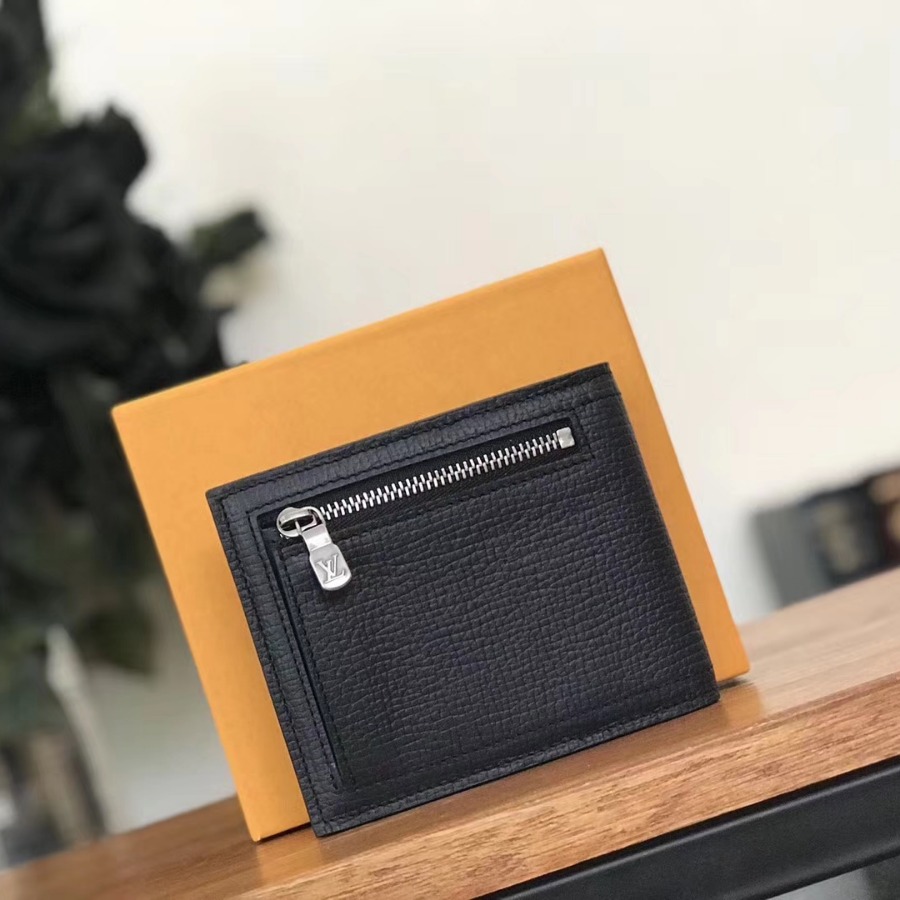M64135, Louis Vuitton LV, COMPACT WALLET, Dark Blue