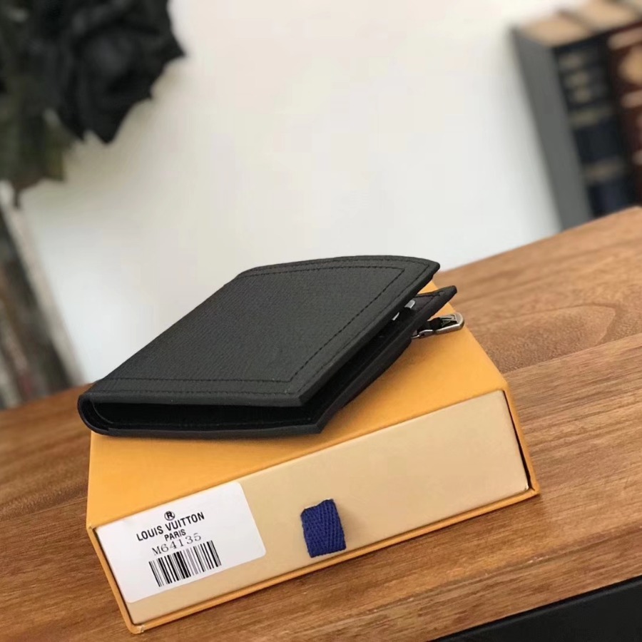 M64135, Louis Vuitton LV, COMPACT WALLET, Dark Blue