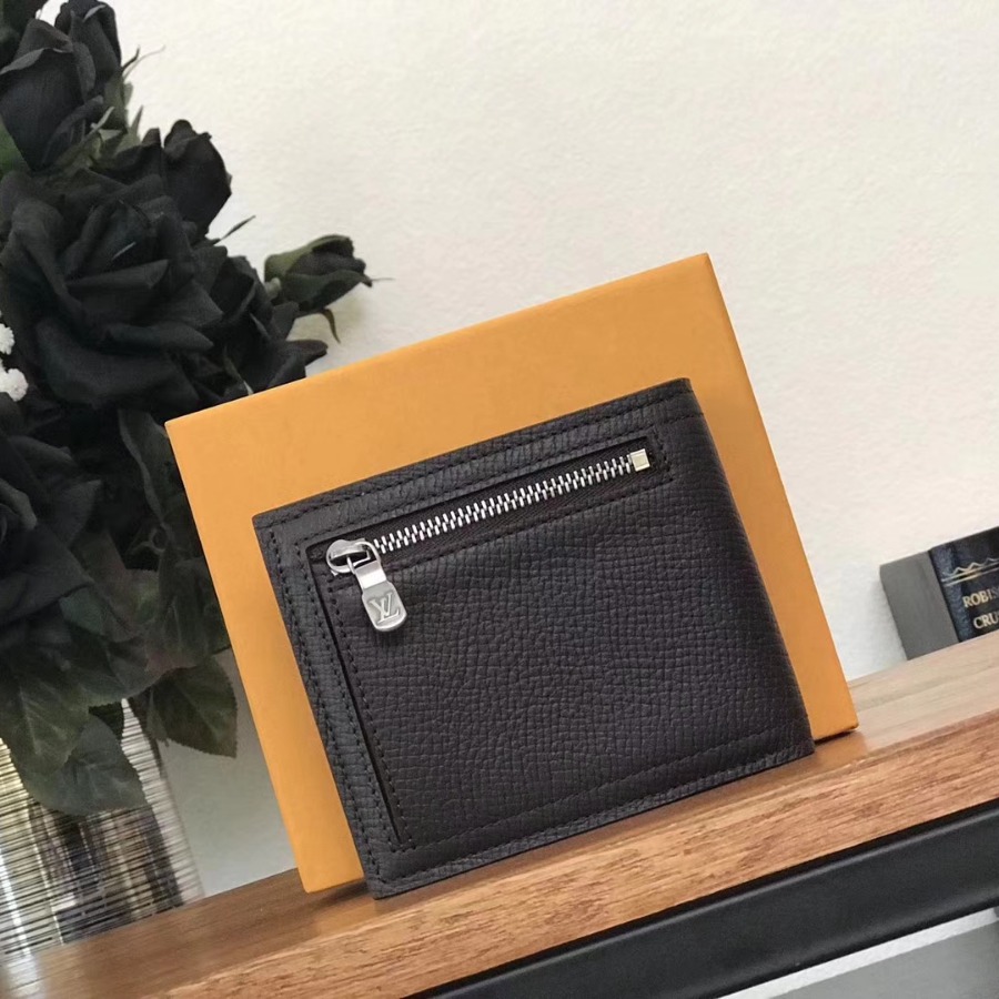M64136, Louis Vuitton LV, COMPACT WALLET, Brown