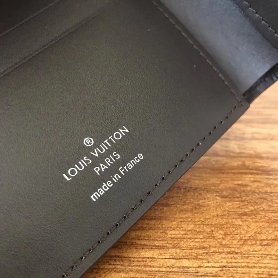 M64136, Louis Vuitton LV, COMPACT WALLET, Brown