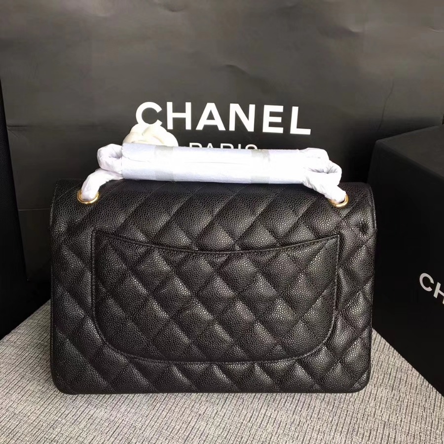 Chanel Handbag, Classic handbag, Grained Calfskin, A01113 30CM