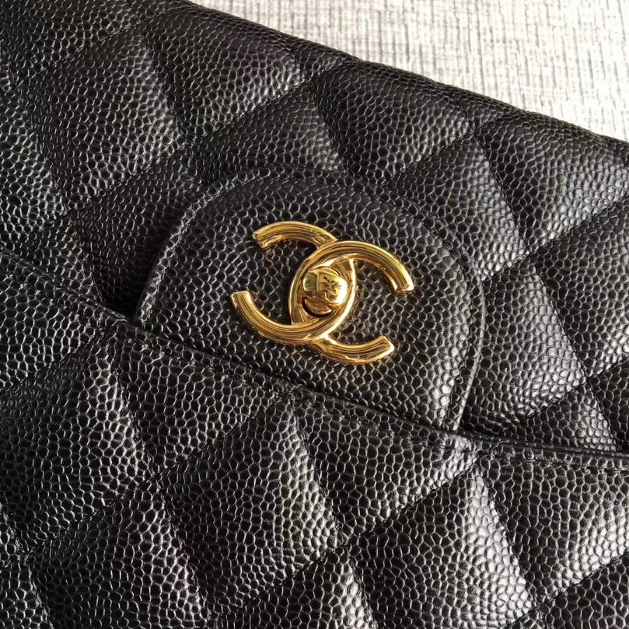 Chanel Handbag, Classic handbag, Grained Calfskin, A01113 30CM