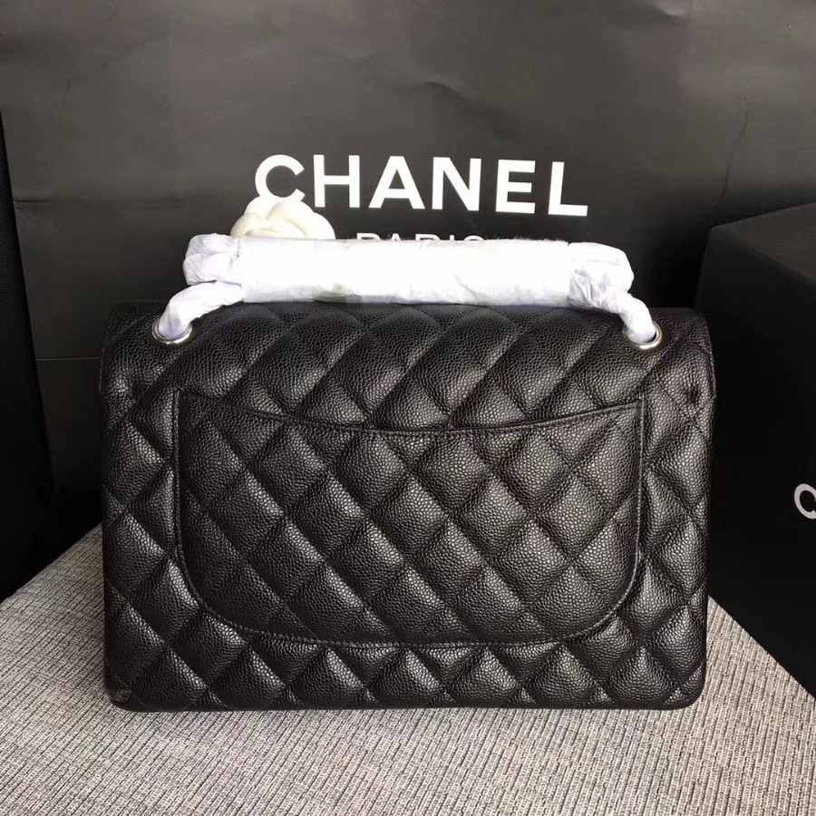 Chanel Handbag, Classic handbag, Grained Calfskin, A01113 30CM