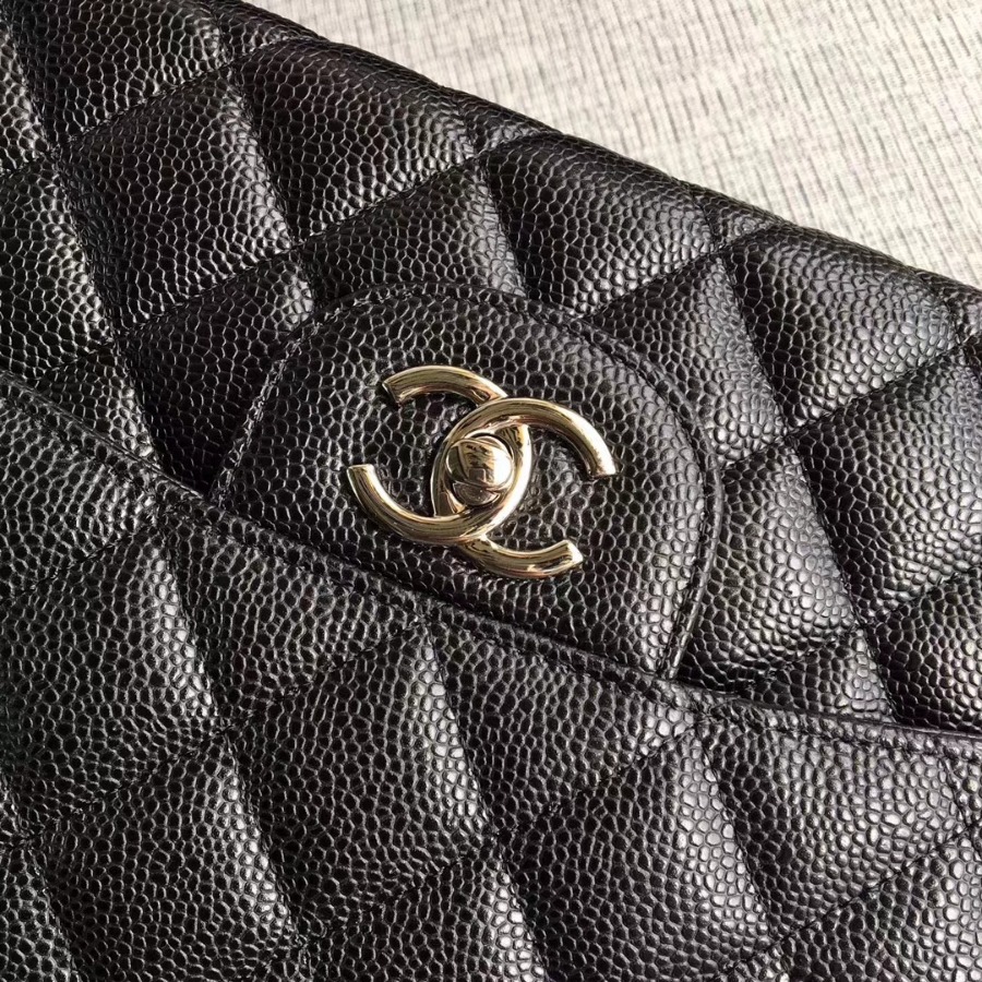 Chanel Handbag, Classic handbag, Grained Calfskin, A01113 30CM