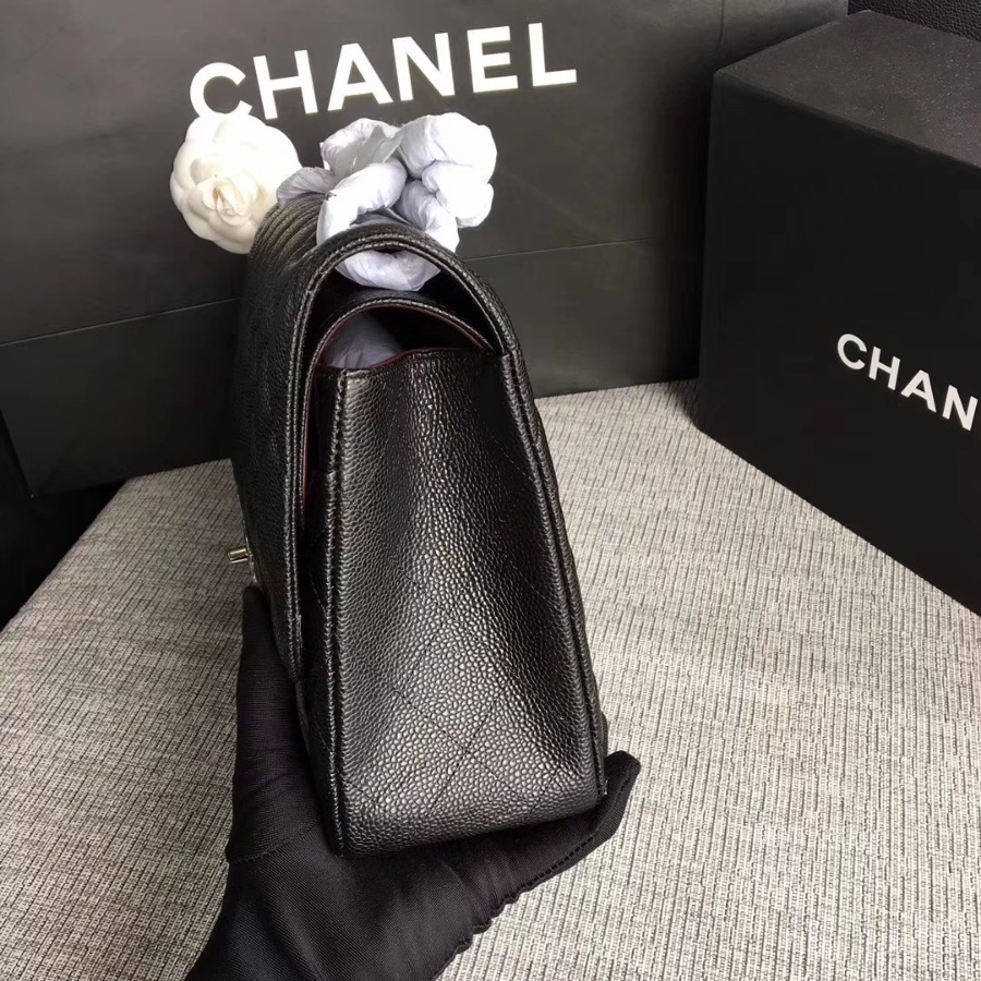 Chanel Handbag, Classic handbag, Grained Calfskin, A01113 30CM