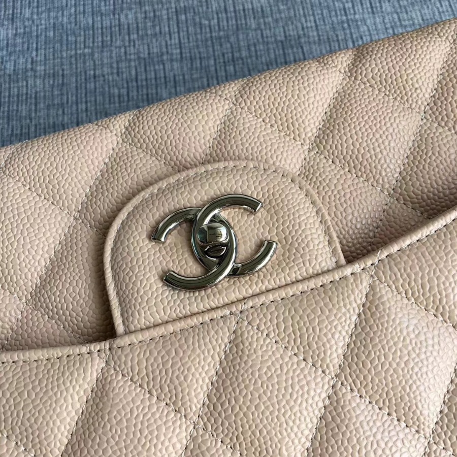 Chanel Handbag, Classic handbag, Grained Calfskin, A01113 30CM