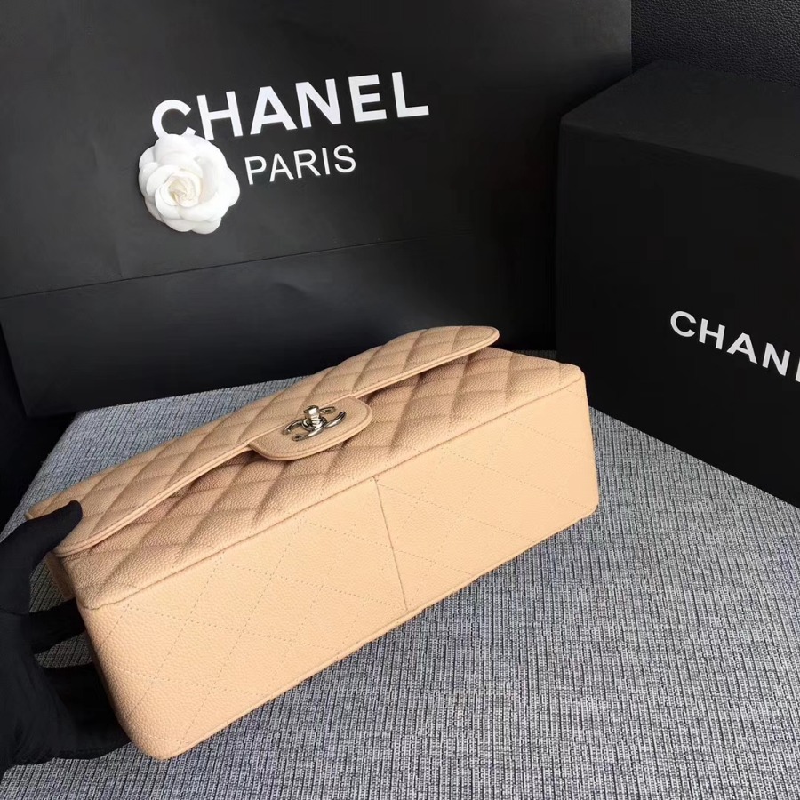 Chanel Handbag, Classic handbag, Grained Calfskin, A01113 30CM