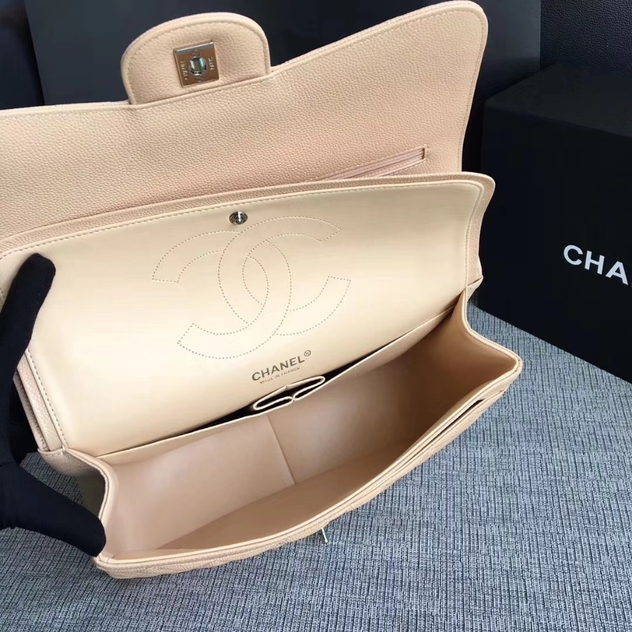 Chanel Handbag, Classic handbag, Grained Calfskin, A01113 30CM