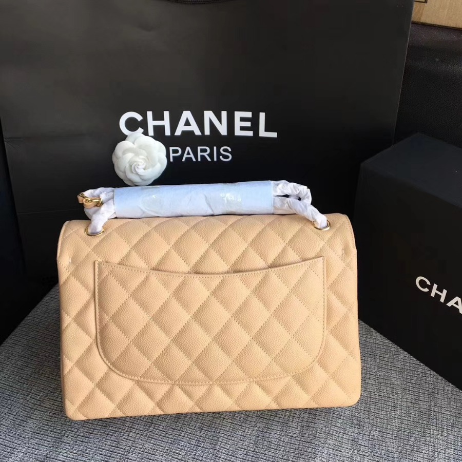 Chanel Handbag, Classic handbag, Grained Calfskin, A01113 30CM