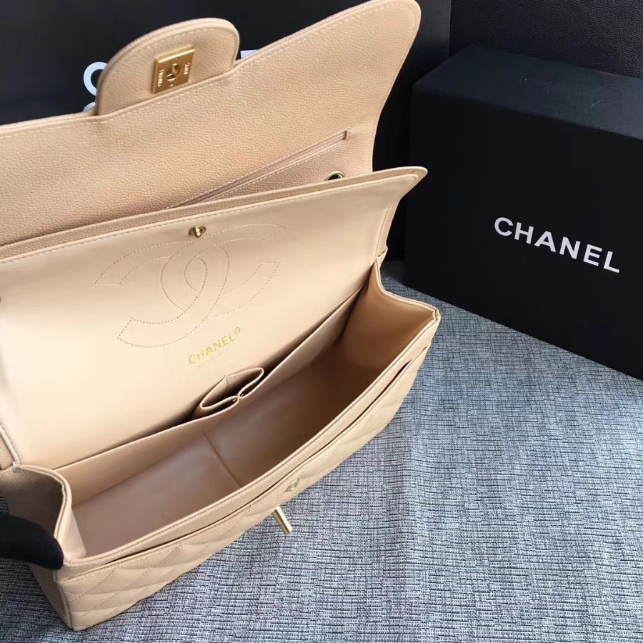 Chanel Handbag, Classic handbag, Grained Calfskin, A01113 30CM