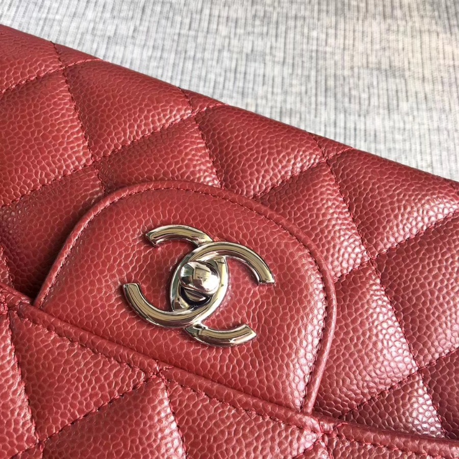 Chanel Handbag, Classic handbag, Grained Calfskin, A01113 30CM