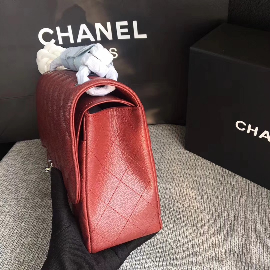 Chanel Handbag, Classic handbag, Grained Calfskin, A01113 30CM