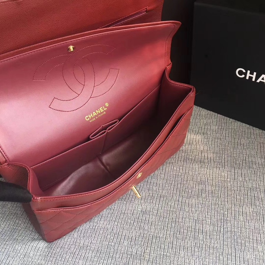 Chanel Handbag, Classic handbag, Grained Calfskin, A01113 30CM
