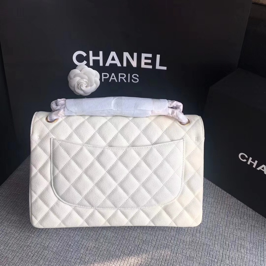 Chanel Handbag, Classic handbag, Grained Calfskin, A01113 30CM