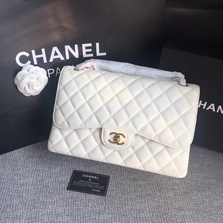 Chanel Handbag, Classic handbag, Grained Calfskin, A01113 30CM