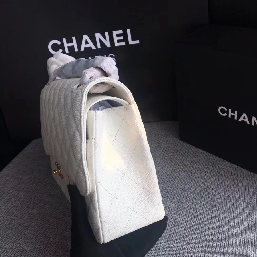 Chanel Handbag, Classic handbag, Grained Calfskin, A01113 30CM