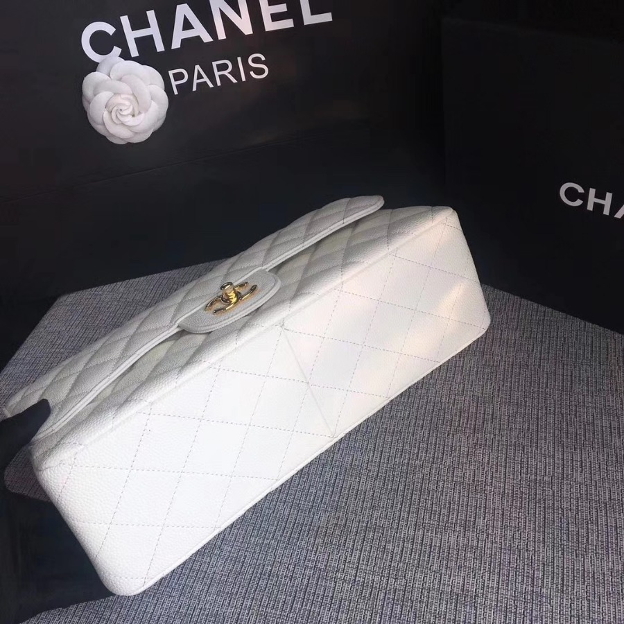 Chanel Handbag, Classic handbag, Grained Calfskin, A01113 30CM