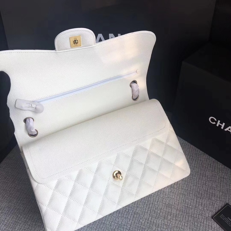 Chanel Handbag, Classic handbag, Grained Calfskin, A01113 30CM