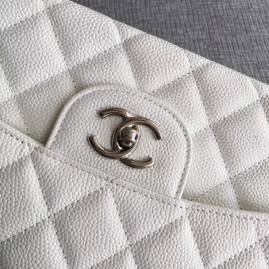 Chanel Handbag, Classic handbag, Grained Calfskin, A01113 30CM