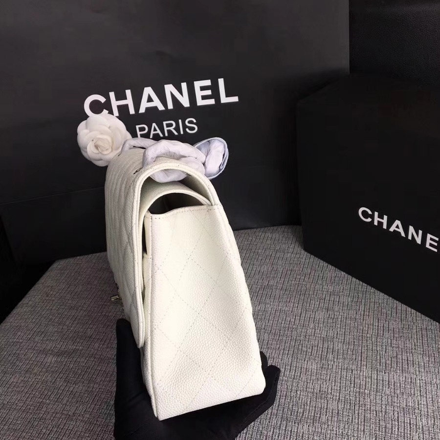 Chanel Handbag, Classic handbag, Grained Calfskin, A01113 30CM